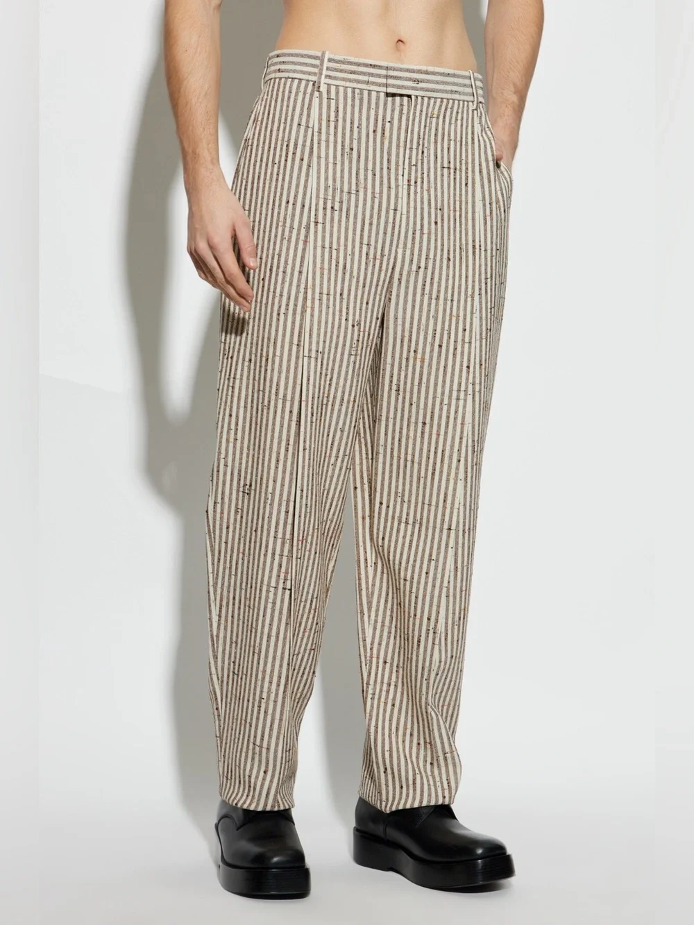 Bottega Veneta knotted viscose and silk trousers